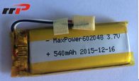 Pin Lithium Polymer 602048 602048 Nhiệt độ cao UL CE IEC