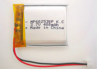 Pin lithium polymer siêu mỏng 602530 400mah 3.7V với chứng nhận CB KC UL