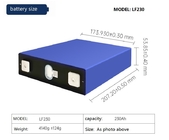 3.65V 230Ah Pin năng lượng mặt trời Lifepo4 Vòng đời dài Chứng nhận IEC CB MSDS