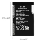 BL5C Pin Sạc Lithium Ion Cho Điện Thoại Di Động Nokia