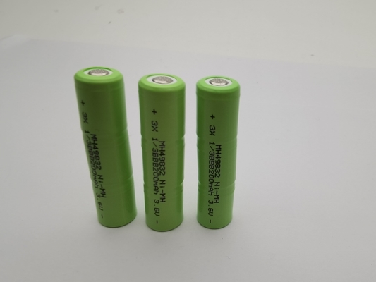 UL 3.6V 200mAh NIMH pin sạc lại 1/3BBB bộ pin NIMH tùy chỉnh sẵn sàng sử dụng pin NIMH tuổi thọ chu kỳ dài