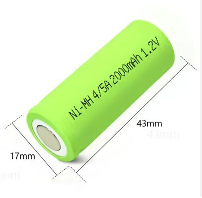 17340 NiMH pin sạc lại với dung lượng 1800mAh 10C Tốc độ xả cao và 500 + tuổi thọ chu kỳ