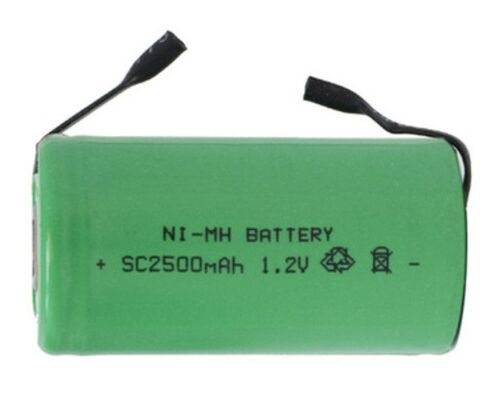 SC2500mAh 1.2V Ni-MH Rechargeable Battery with 1000 Cycles Long Life and High Capacity