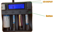 bộ sạc pin lithium thông minh Bộ sạc USB LCD 12V 2A