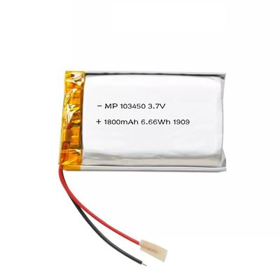 103450 1800mAh Bộ pin Lipo công suất cao 3.7V Tế bào pin Lithium Polymer