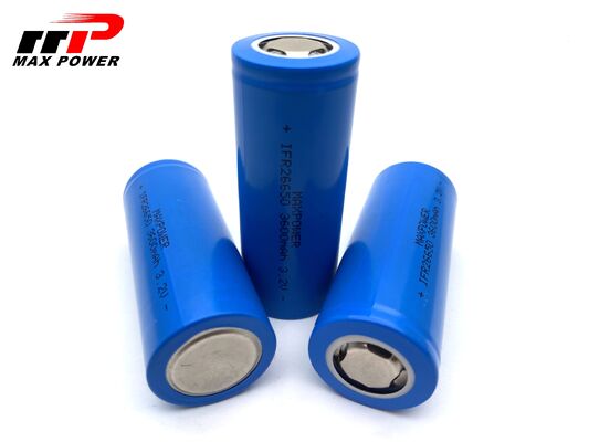 26650 3600mAh 3.2V Lithium LiFePO4 pin 2000 lần Thời gian sử dụng