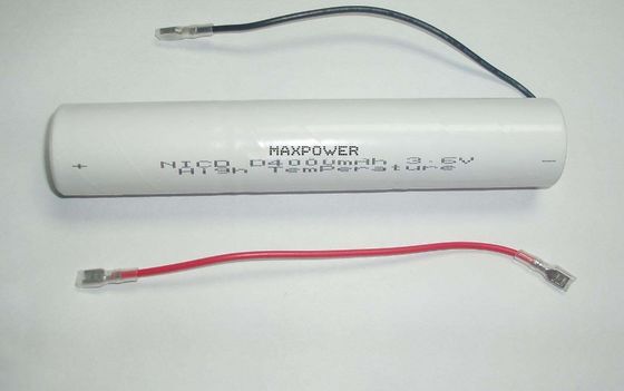 Pin sạc 4000mAh NICAD 3.6Volt Nhiệt độ cao IEC61951-1 / 2