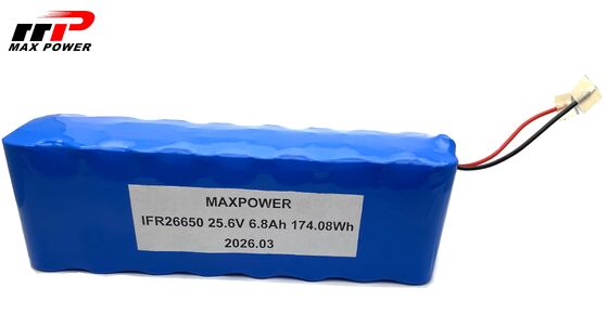 8S2P 26650 Bộ pin LiFePO4 25.6V 6.8Ah Giải pháp năng lượng công suất cao cho robot công nghiệp