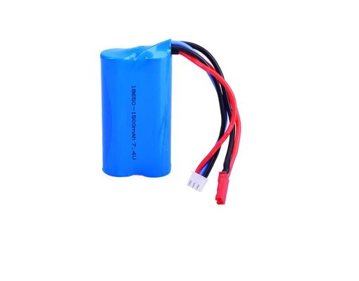 Pin sạc lithium ion 7.4V 18650 1500mAh Tốc độ xả 15C cho Aeromodel / Đồ chơi điện
